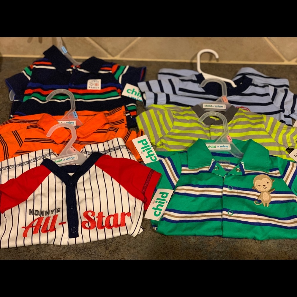 Newborn Baby Boy Rompers 0-3 and 3-6 LOT